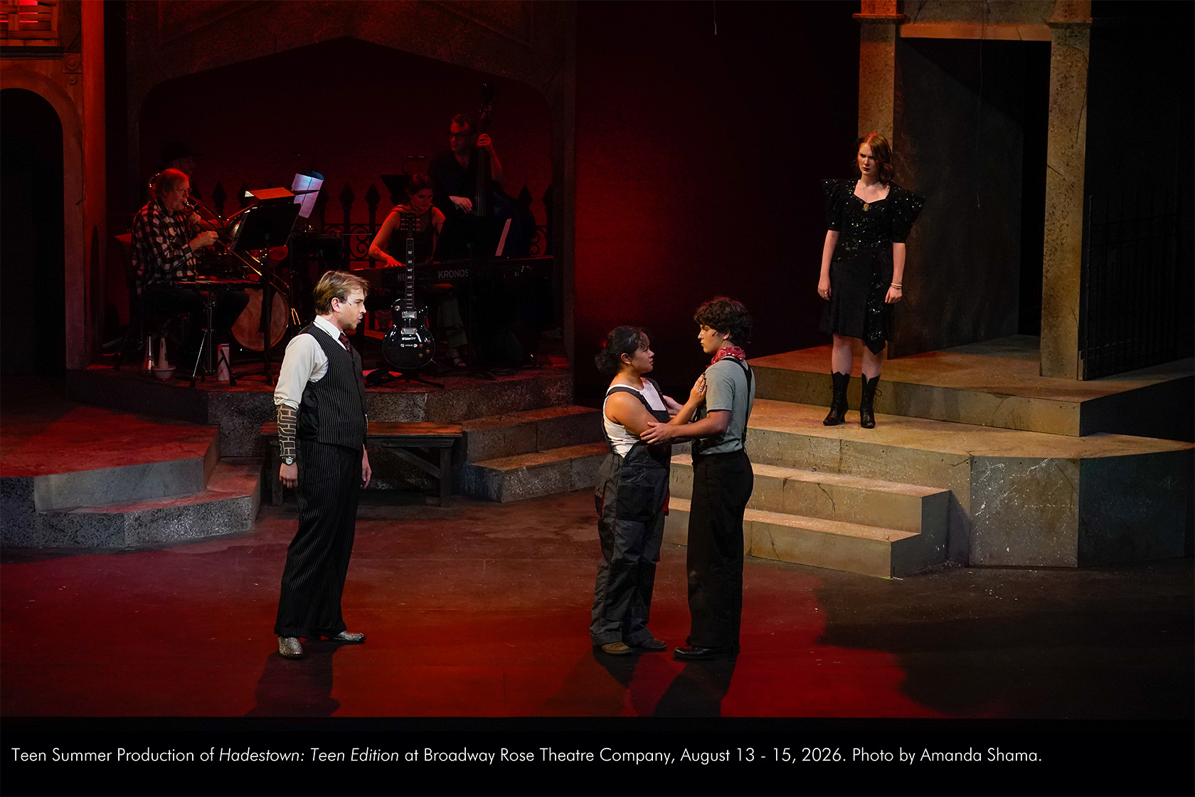 Teen Summer Production of Hadestown: Teen Edition at Broadway Rose Theatre Company, August 13 - 15, 2026. Photo by Amanda Shama.