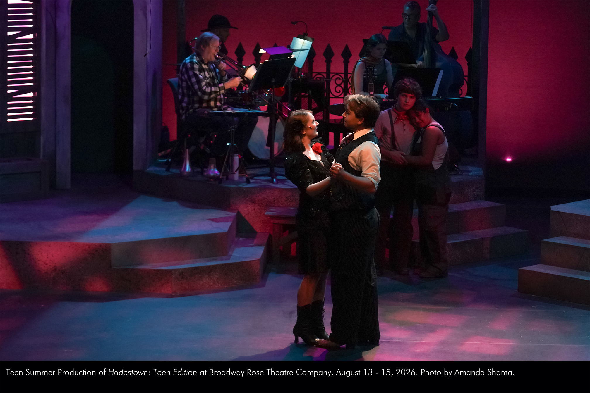 Teen Summer Production of Hadestown: Teen Edition at Broadway Rose Theatre Company, August 13 - 15, 2026. Photo by Amanda Shama.