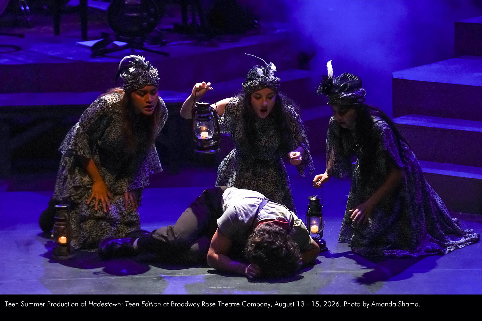 Teen Summer Production of Hadestown: Teen Edition at Broadway Rose Theatre Company, August 13 - 15, 2026. Photo by Amanda Shama.