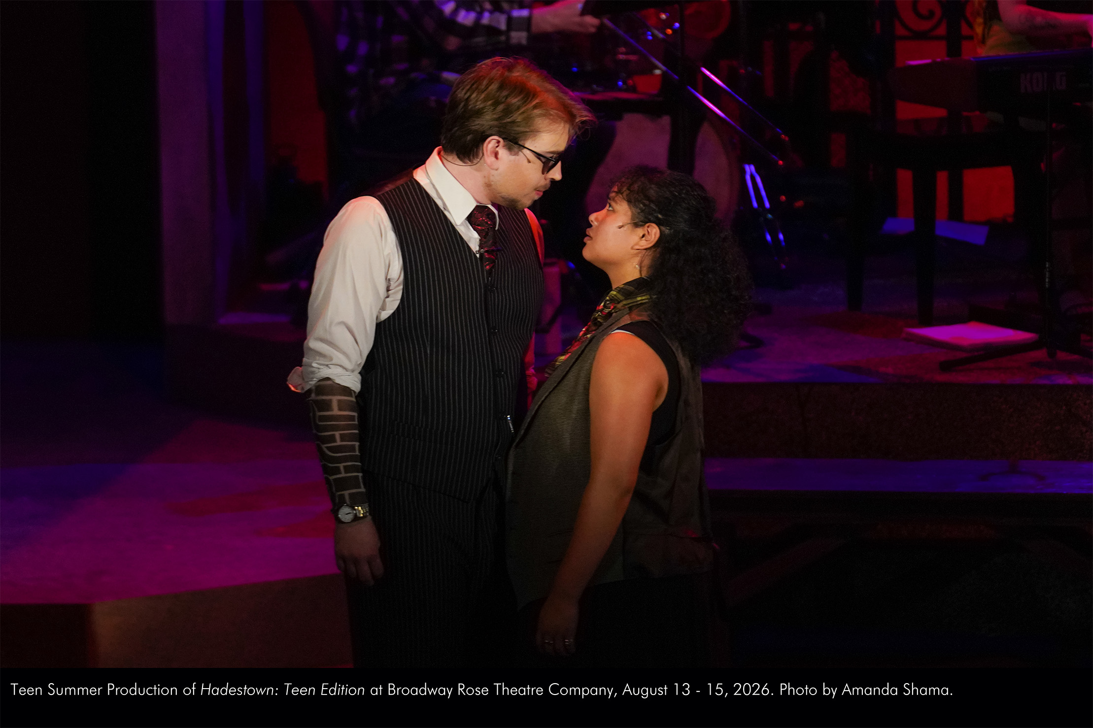 Teen Summer Production of Hadestown: Teen Edition at Broadway Rose Theatre Company, August 13 - 15, 2026. Photo by Amanda Shama.