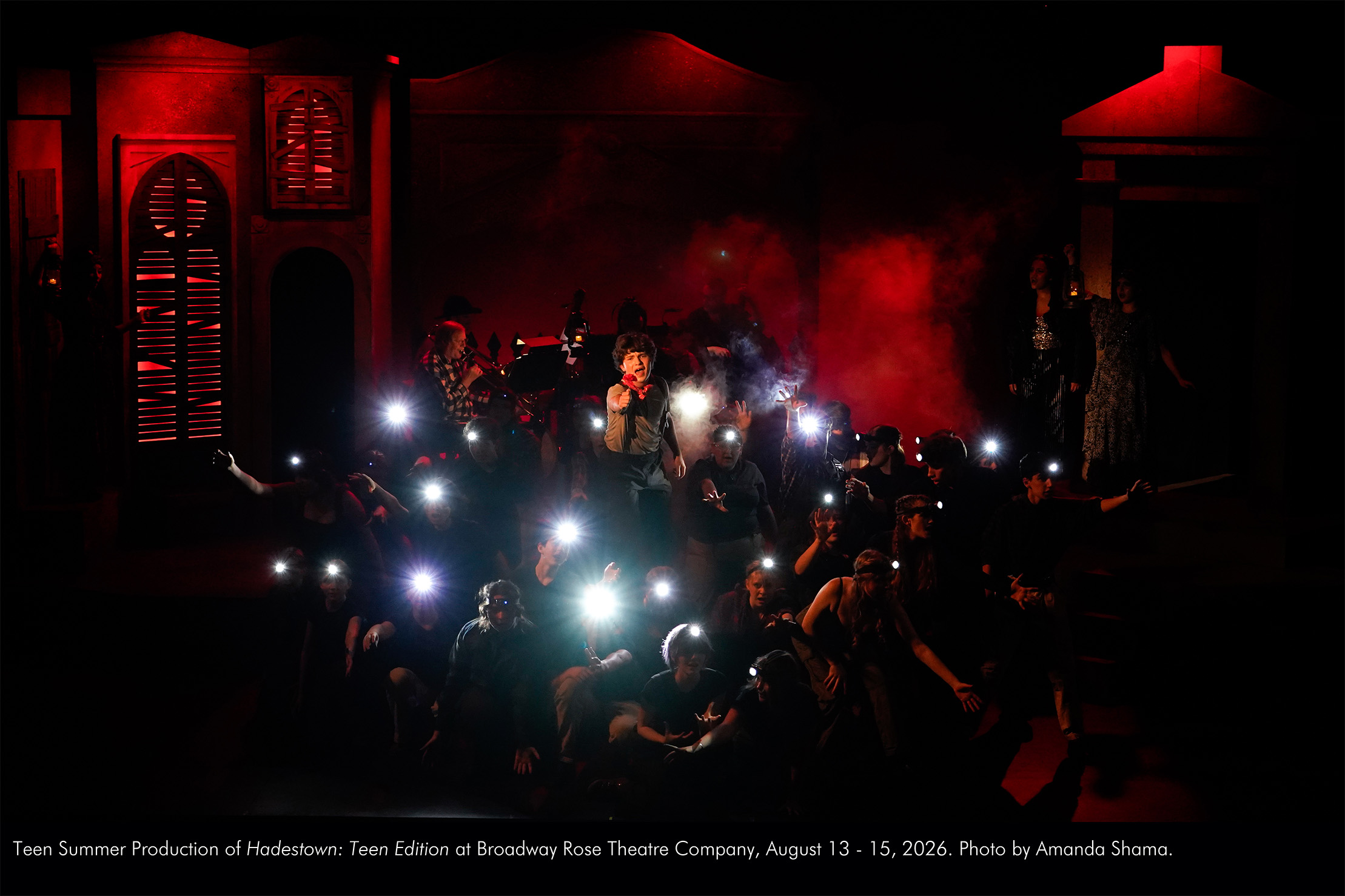 Teen Summer Production of Hadestown: Teen Edition at Broadway Rose Theatre Company, August 13 - 15, 2026. Photo by Amanda Shama.