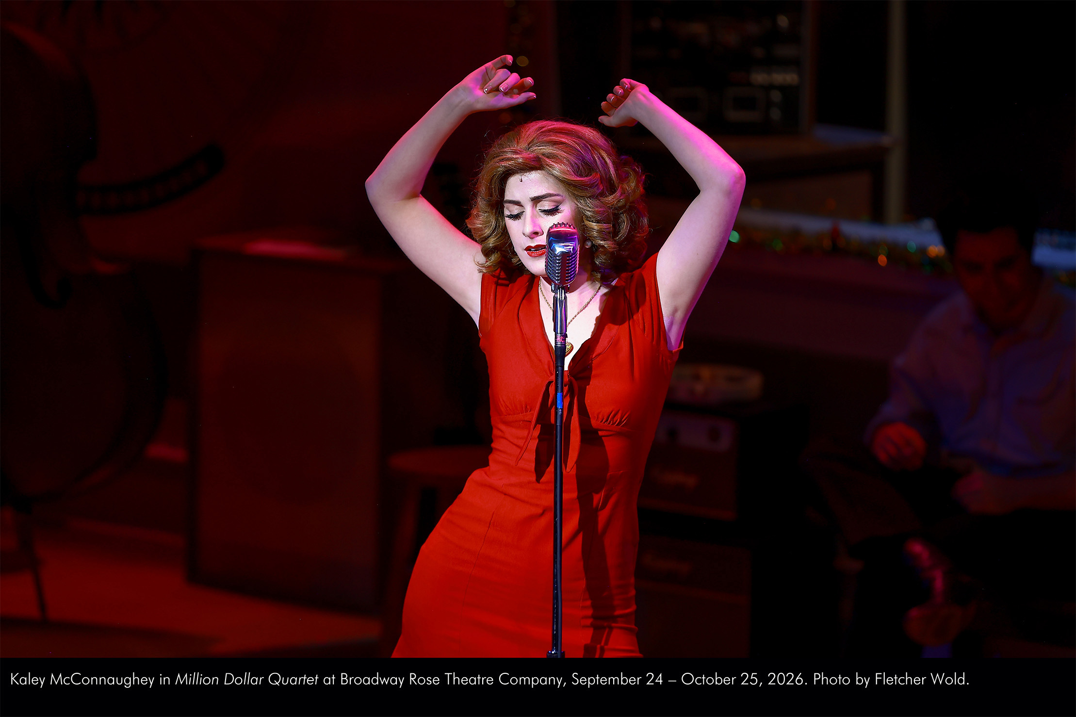 Kaley McConnaughey in Million Dollar Quartet at Broadway Rose Theatre Company, September 24 - October 25, 2026. Photo by Fletcher Wold.