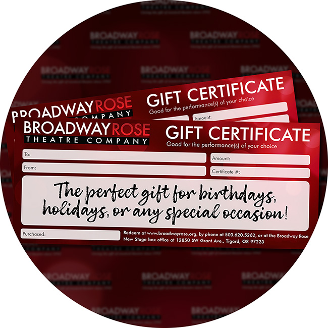 Gift Certificates A graphic with the image of two gift certificates.